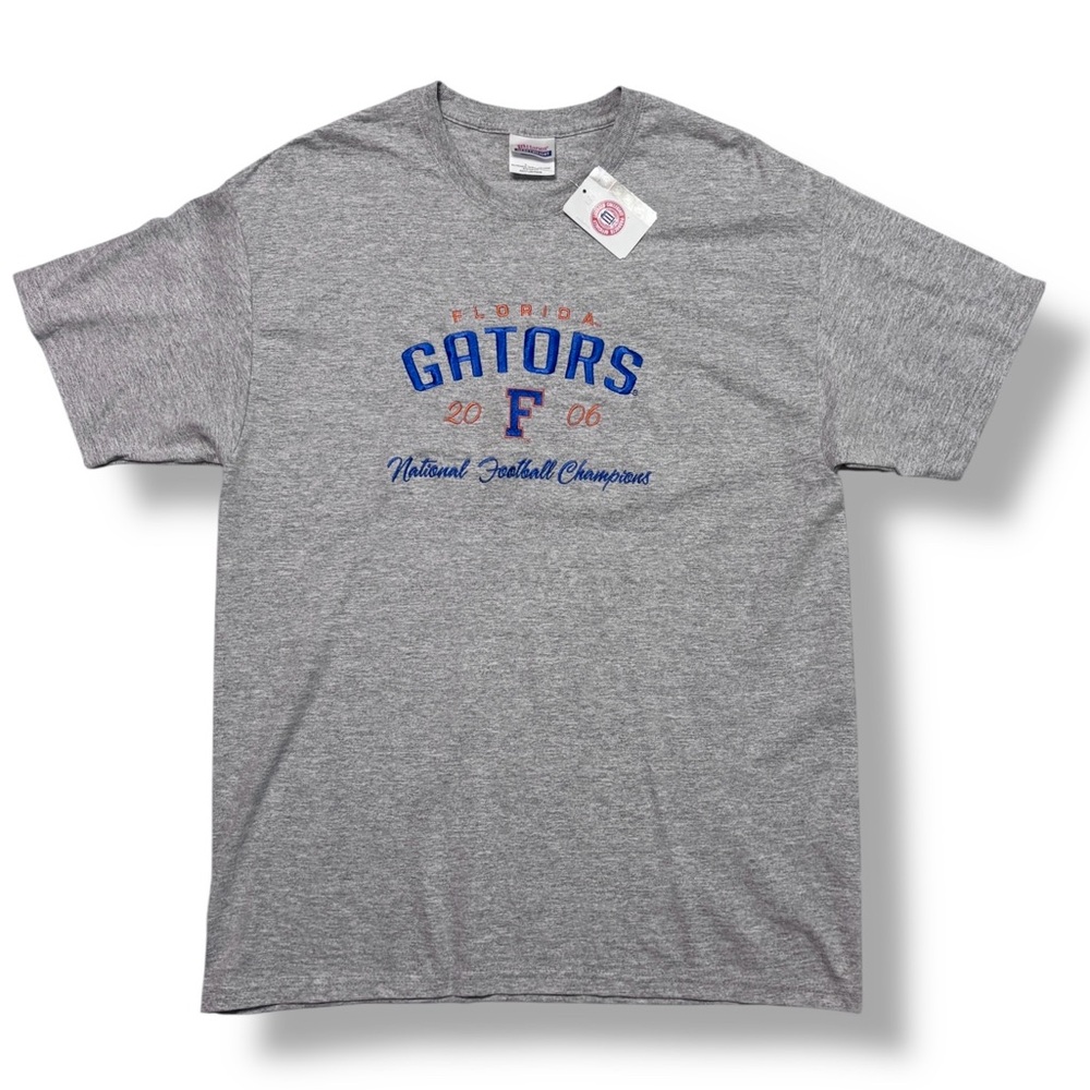 HANES Grey Crew Neck Florida Gators 2006 National Football Champions VINTAGE